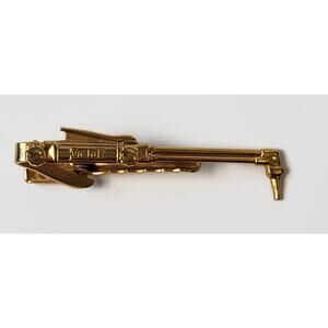 Vintage Victor Cutting Torch Gold Tone Tie Clip